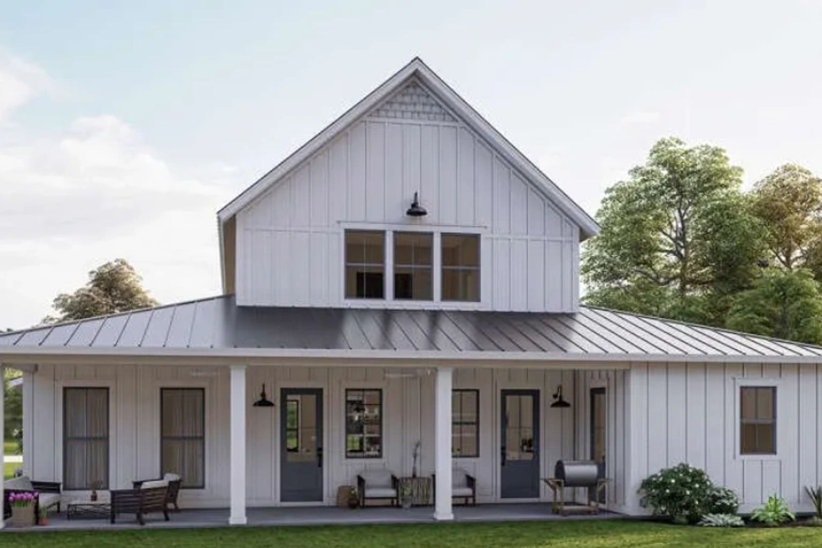Custom barndominium built by LC General Contracting in West Georgia